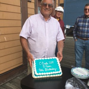 Pat and Birthday Cake