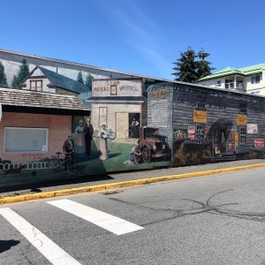 One of the many beautiful Murals in Chemainus