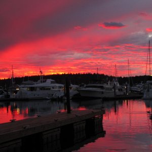 Beautiful sunset, Roche Harbor.
