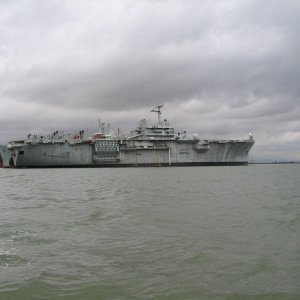 (TOPKICK) Aircraft Carrier New Orlenas in mothballs