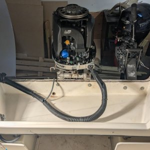 Transom cap removed.