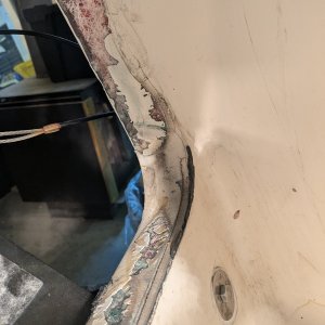 Port side transom, cap removed.