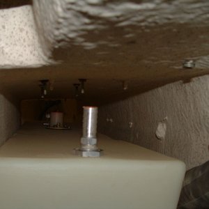 Not much clearance for the filler neck and vent line...