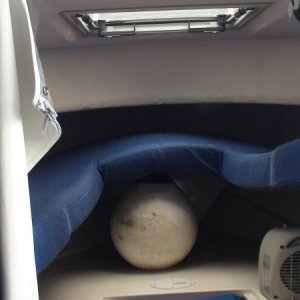 Using generator & ceramic heater to dry berth mattress