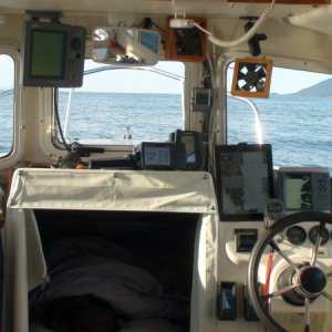 JoLee taking a nap on Chatham Strait between Patterson Bay & Port Alexander