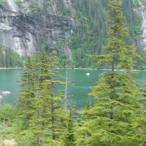 anchored in the Fords Terror Inlet entrance bowl