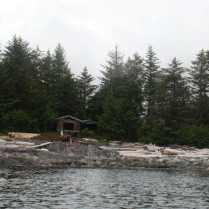 White Sulfur Hot Springs, Chichagof Island Wilderness repair project.  Photo taken from Mokai on run from Mirror Harbor to Bertha Bay