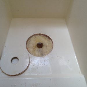 And here is the result. The router did a nice clean job. It was easy to install a round 6 inch deck hatch in the hole.