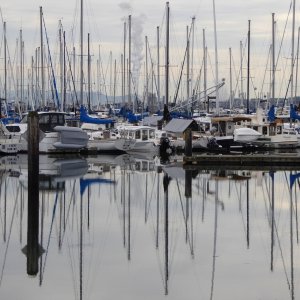 Tied up in a friends slip while I walk up town for a bit