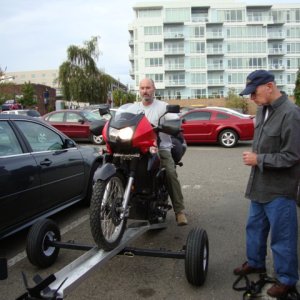 9-11 Bremerton 
Bill & Joe motorcycle
assembly complete