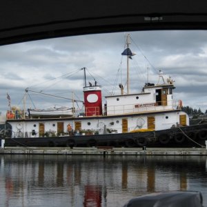 Tug "Gleaner".  It's a live-aboard but needs a LOT of work.