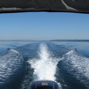 En route to Sequim.  Water was PERECT!