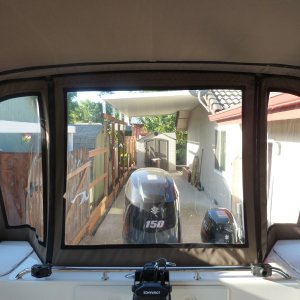 Rear view showing bow pocket and clarity of strataglass (can be rolled using care).