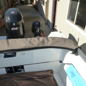 Top with boot stored in rear stored position.