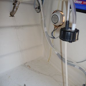 7. You can see the sooty water stains from water flowing down the side of the hull and into the bildge. In heavy weather, I was also concerned about salt water penetrating the wallas stove.