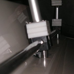 Starboard side, closest VHF antenna suport, forward Kayak rack