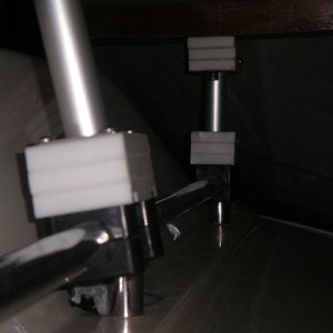 Starboard side kayak rack