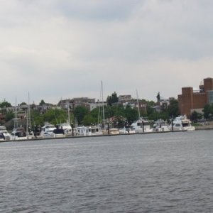 Henderson's Wharf Marina Fells point near Baltimore's Inner harbor