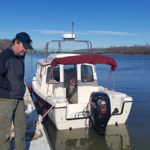 Lunch stop in Illinois during our water test.