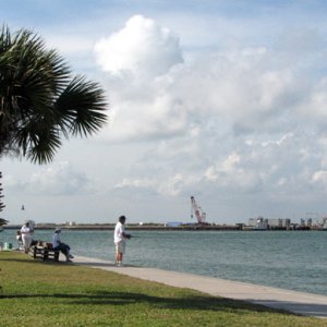 Walk along the ship channel