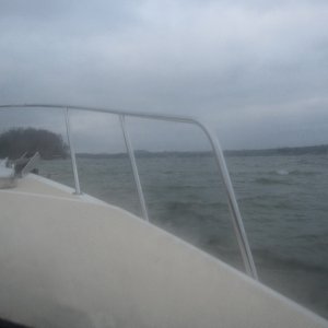 seem to have the lake to yourself with NW winds gusting 30 and chop
