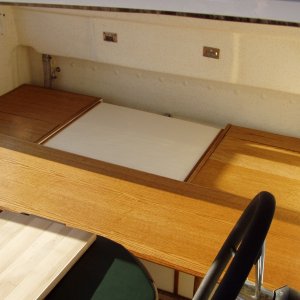 Boards in Place for Bed in Cabin (Note: Double Air Mattress Goes on Top)