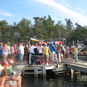 The locals stopped over for some beers.