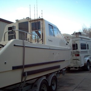 The total rig is 55' long.