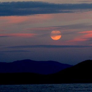 Moon Rise Over Lummi Island from Matia Cover