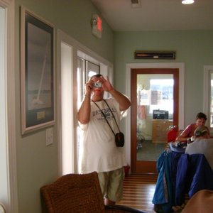 Steve taking my picture taking his.  We're such dorks!