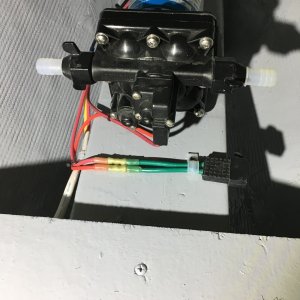 Water pump and fuze installed.