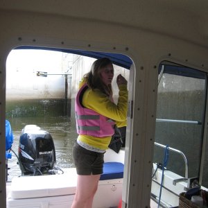 Our first lock the Federal lock at Troy