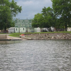 On the Hudson, North to Lake Champlain or West to the Erie Canal
