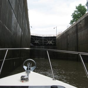 The first of 4 locks in the flight at Waterford