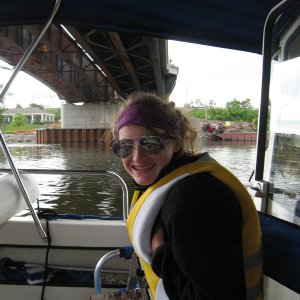 Morgan is ready for another Erie Canal lock