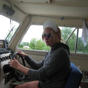 Admiral Brittany at the helm
