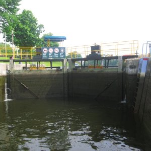 Most of the lock doors on the Trent Severn are wood