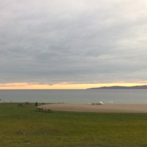 Sunset over Lake Michigan