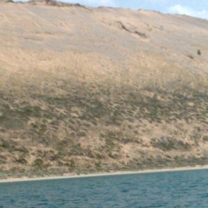 Giant sand dunes on Lake Michigan in the Midwest, who would have ever thought it was possible