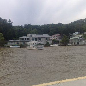 Hand driven chain ferry across the Saugatuck river