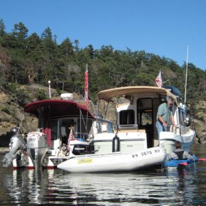 Daydream and Traveler at Matia Cove 7-18-10