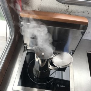 1st espresso with the Wallace