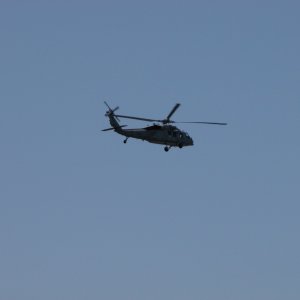 A common sight with the USN & USCG pilots practicing their navigation along the rivers.