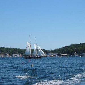 Double masted schooner