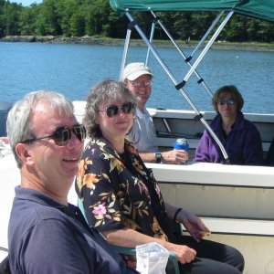 Rafted-up for lunch in the Oven Mouth of the Cross river