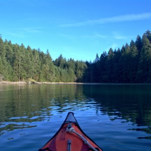 Great kayaking inside of Eagle Harbor. A bit too breezy outside of the harbor.