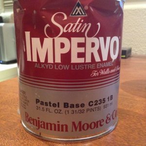 Benjamin Moore oil based paint purchased from Reno Paint Mart.