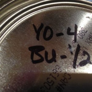 Reno Paint Mart codes.  Bilge cover used to match interior paint.