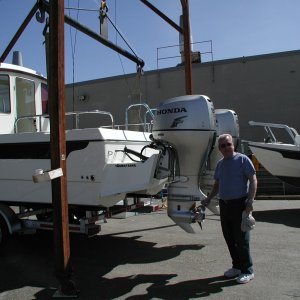 Loading on EZ Loader Trailer