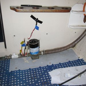 C-Dory installed the original pump and cover with wood screws. I quickly discovered that the deck holes were waterlogged. I dried and filled them with epoxy. For 16 years nothing but Sikaflex(5200) held them (pump and cover) in place. The inserts are a more elegant approach. 5 were used for the cover and 2 for the pump.